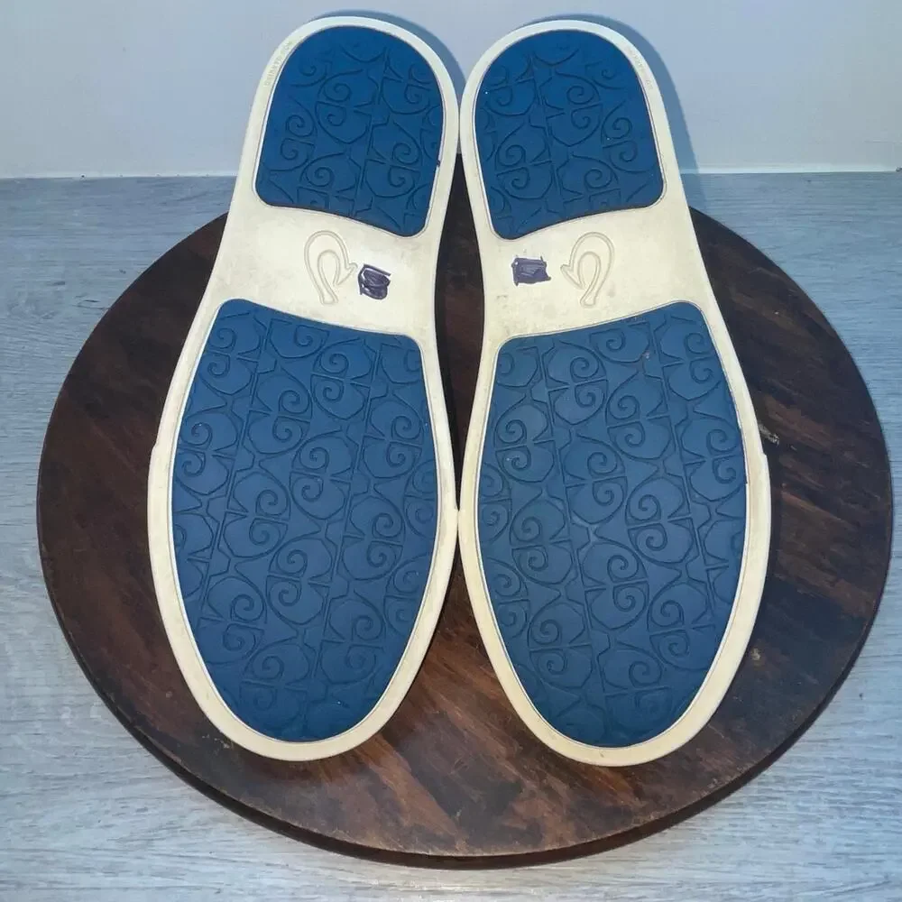 Olukai Kailua Hoa Wooden Wave Slip On Flats Shoes Sneakers Womens Size 6
